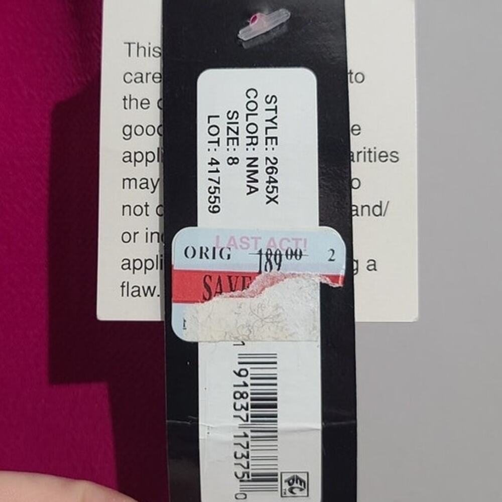 Xscape Double-Strap Front Slit Sheath Dress NWT - Picture 6 of 6